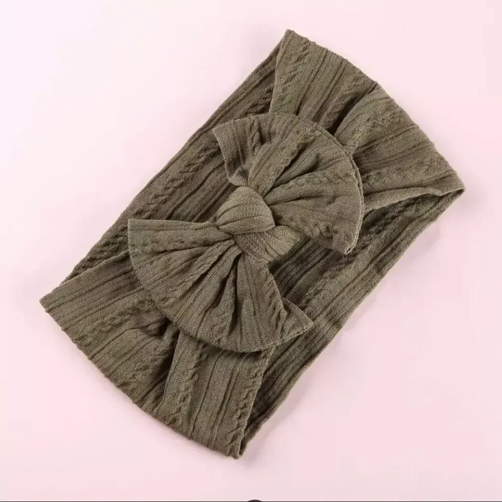 new Fashionable colors baby head bands olive green